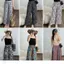Quần thổ cẩm, ống suôn dài 98cm , vải tole lanh Thái, mát mẻ, unisex( Size 40-65 kg)