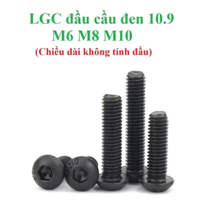 M6, M8, M10 Bulong lục giác chìm đầu cầu thép mạ cấp bền 10.9 M6-M10