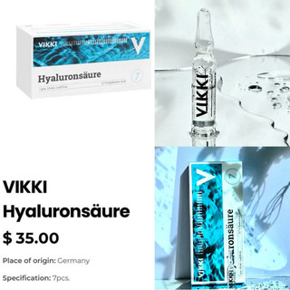 Hộp 7 ống Serum Tế bào gốc cấp nước HA VIKKI Germani nuôi dưỡng tế bào và chống lão hóa da Hộp 7 Ống