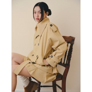 Áo khoác OLV trench thời trang thanh lịch Beige Kate Belted Coat phù hợp đi chơi đi cà phê