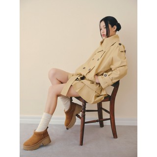 Áo khoác OLV trench thời trang thanh lịch Beige Kate Belted Coat phù hợp đi chơi đi cà phê