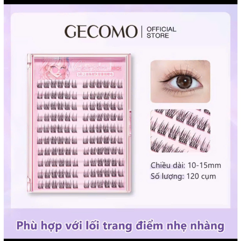 [TẶNG NHÍP] Mi tự dính không dùng keo siêu chắc sẵn keo dính chắc tiện lợi | NHÍM HOUSE