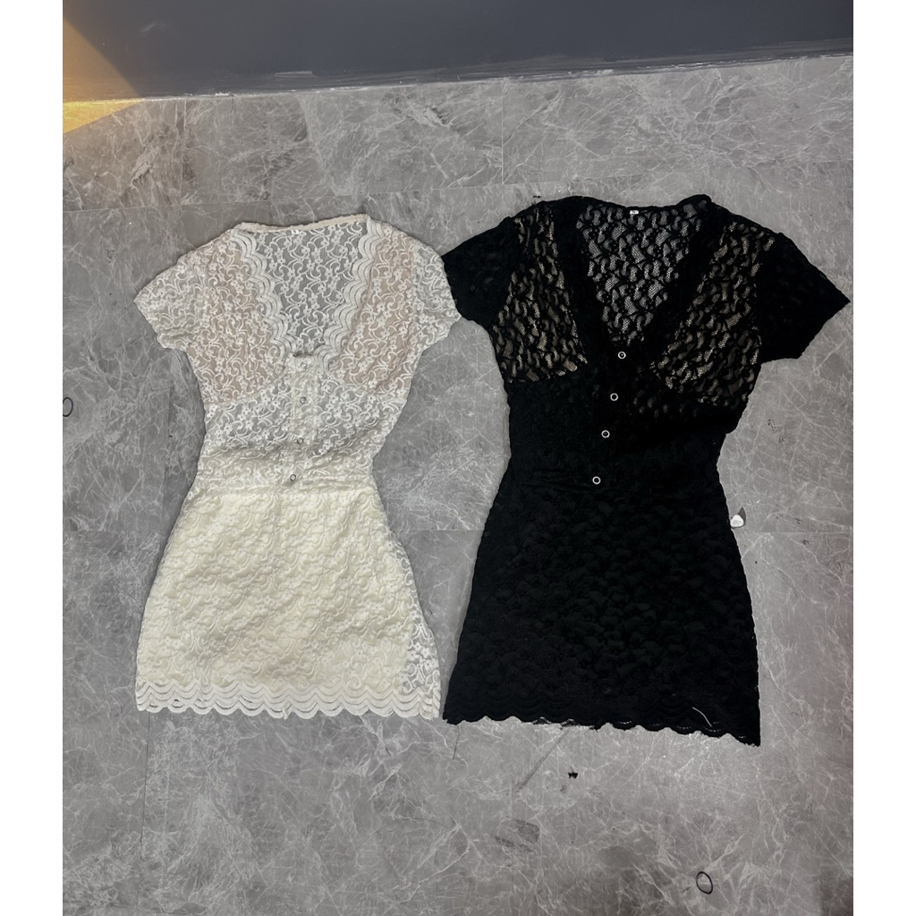 S2 • Set Ren Body Cổ Tim Mix Chân Váy ( Kèm Lót + Quần ) • NA TÍM Clothing