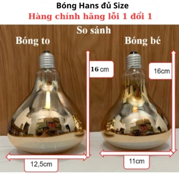 Bóng sưởi 275w loại dài thay thế đèn sưởi nhà tắm kangaroo kottman, Bóng đèn sưởi lỗi 1 đổi 1