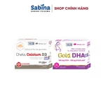 Cặp canxi Chela Calcium D3 Và Gold DHA dạng chelate Albion.Thực phẩm bảo vệ sức khỏe Cho Bà Bầu Olimp Labs 36,6g — ảnh 1
