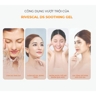 [HÀNG CÔNG TY] Gel chống nấm, dịu nhẹ da Canova Rivescal Ds - Soothing Gel 50ml