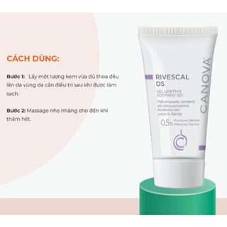 [HÀNG CÔNG TY] Gel chống nấm, dịu nhẹ da Canova Rivescal Ds - Soothing Gel 50ml