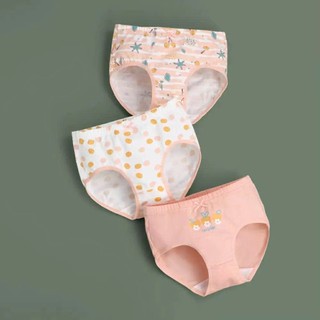 [VIP- Cotton kháng khuẩn] Combo 3 quần chíp tam giác cho bé gái, quần lót bé gái chất liệu cotton kháng khuẩn cao cấp