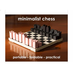Bộ Cờ Vua Tối Giản Gấp Gọn – Minimalist Portable Chess Set – Cờ Vua Du Lịch - chess set - boardgame - đồ chơi giải trí