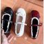 Giày Búp Bê Nữ Đế Bệt Đính Nơ Viền Ren mẫu mới Tiểu Thư Hàn Quốc MS420