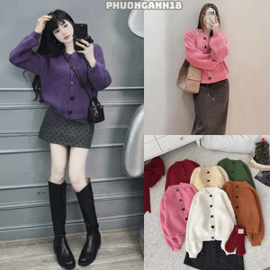 Áo len CDG cổ tròn dài tay hàng QC phuonganh18 A064 192