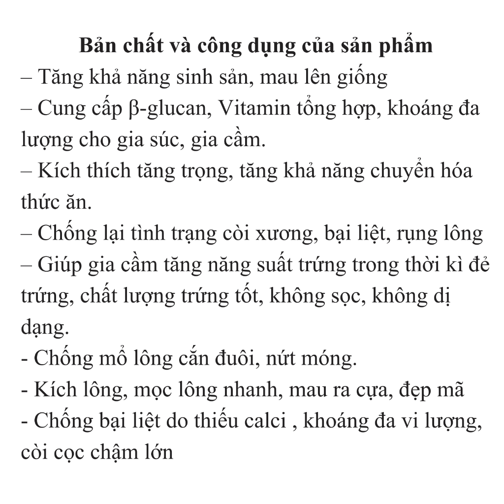 SIÊU KÍCH GIỐNG CHO HEO, BỔ SUNG NĂNG LƯỢNG 1KG