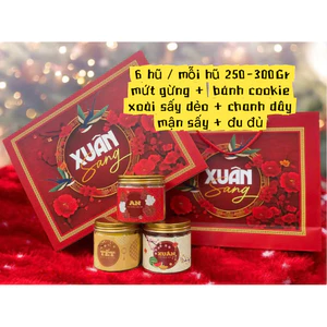 QUÀ TẾT 2025 - AN LÀNH - Ý NGHĨA. MÓN QUÀ TỐT CHO SỨC KHOẺ .SET QUÀ TẾT HẠT DINH DƯỠNG VÀ TRÁI CÂY SẤY.