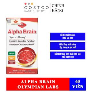 [HÀNG CÔNG TY] TPBVSK Hỗ Trợ Tuần Hoàn Não - Olympian Labs Alpha Brain - Có Tem Phụ Tiếng Việt