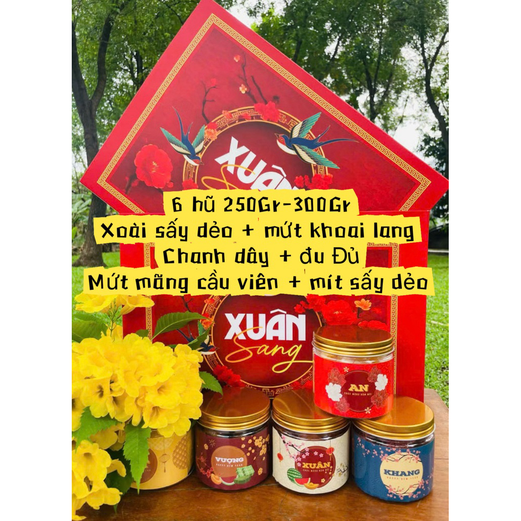 QUÀ TẾT 2025 - AN LÀNH - Ý NGHĨA. MÓN QUÀ TỐT CHO SỨC KHOẺ .SET QUÀ TẾT HẠT DINH DƯỠNG VÀ TRÁI CÂY SẤY.