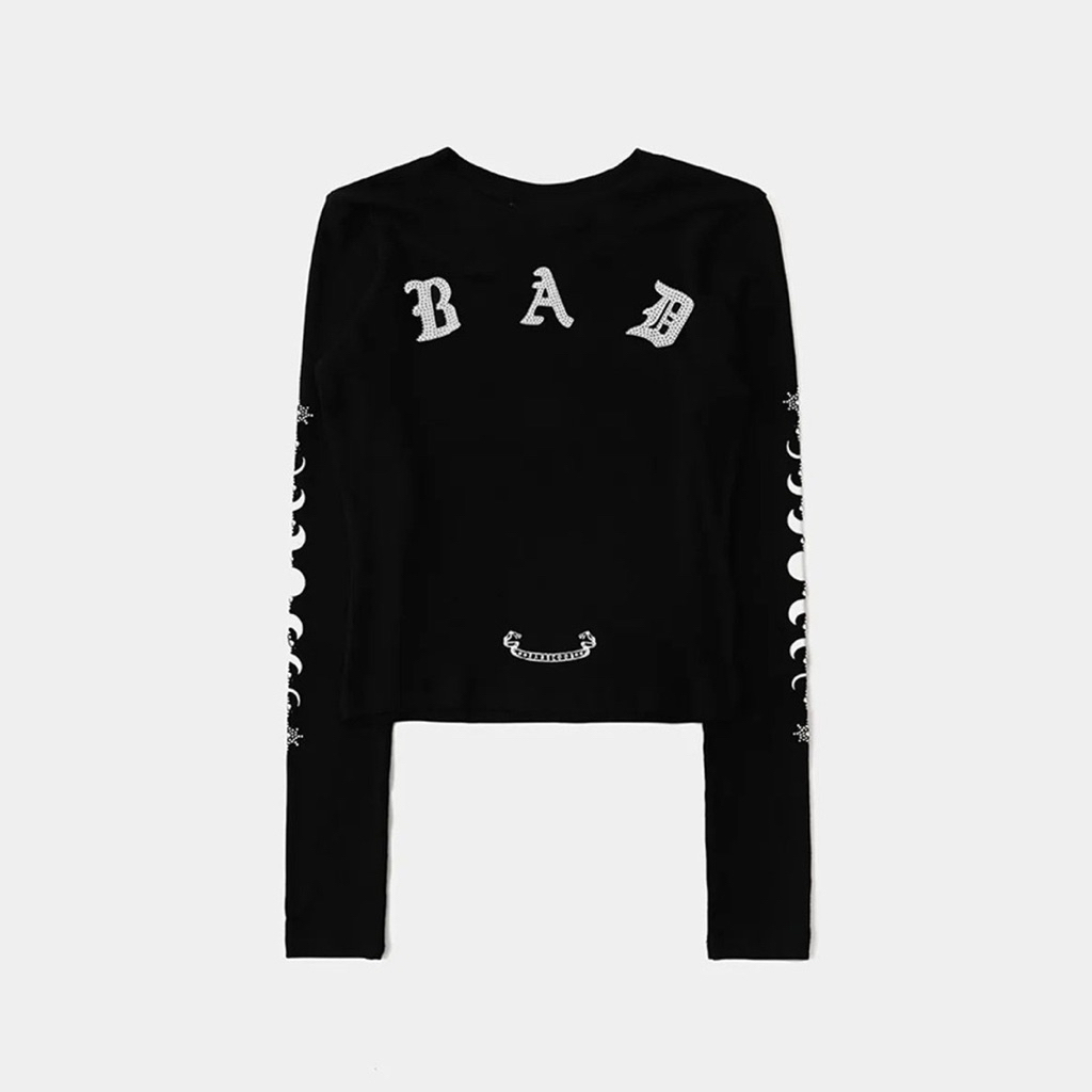 áo thun dài tay badblood dáng croptop 1/1