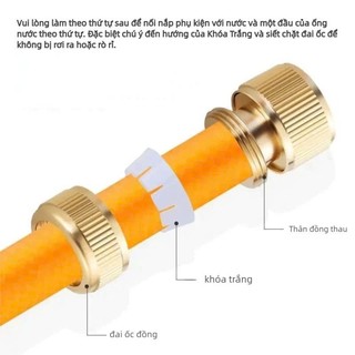 Bộ vòi phun áp lực cao dùng để tưới cây, rửa xe và làm vườn 15m