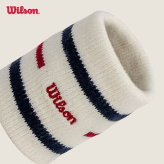 Wilson Unisex Classic Stripe Sweatbands Băng Cổ Tay Thể Thao WA00087U001001