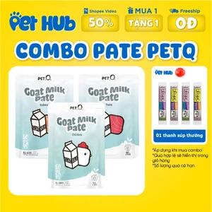 Gói Pate Sữa Dê PetQ Cho Mèo, Pate Pet Q Gói 70g Giàu Dinh Dưỡng, Hỗ Trợ Tiết Niệu