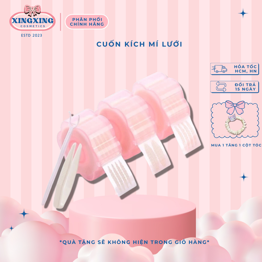 [HỎA TỐC] Cuộn 360 miếng dán kích mí AIMEEORAN dạng lưới ren có keo dính không lộ/ siêu vô hình XINGXINGBEAUTY
