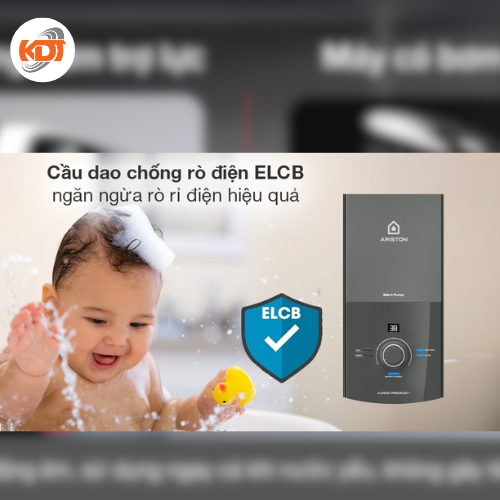 [Hỏa Tốc] [Có dịch vụ lắp đặt] Máy nước nóng Trực tiếp (có bơm) Ariston 4500W AURES PREMIUM+ 4.5P