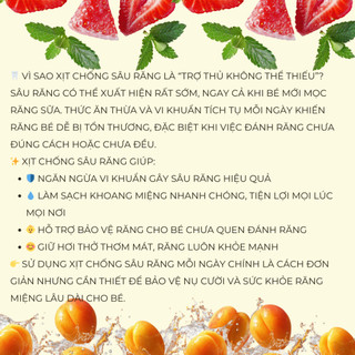 Xịt sâu răng IERLEI 40ml cho bé từ 1 tuổi giúp làm sạch thơm miệng loại bỏ mảng bám, bảo vệ men răng