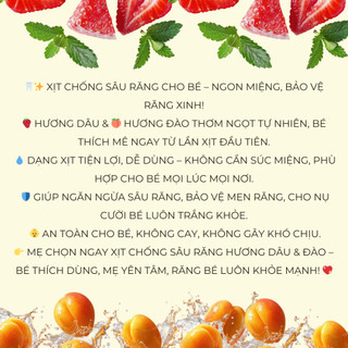 Xịt sâu răng IERLEI 40ml cho bé từ 1 tuổi giúp làm sạch thơm miệng loại bỏ mảng bám, bảo vệ men răng