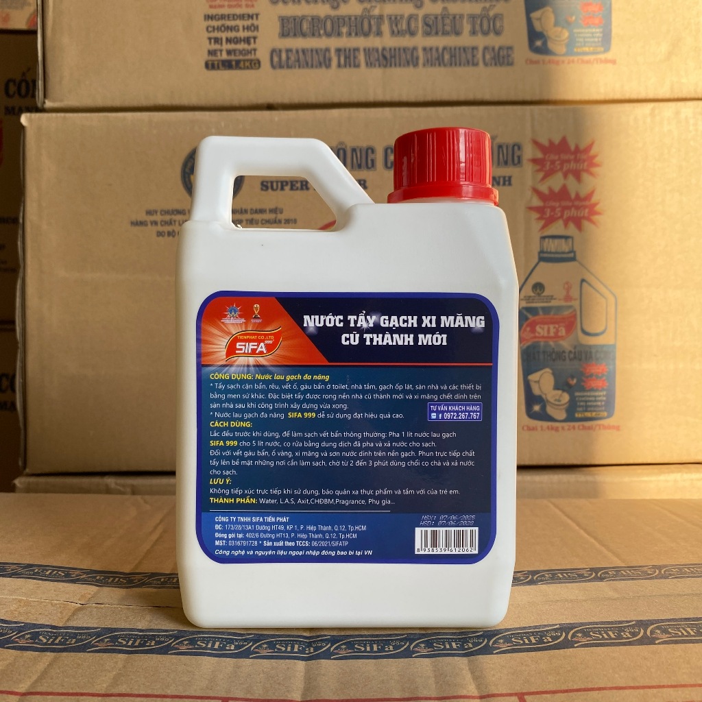 Sản Phẩm Nước Lau Tẩy Gạch Đa Năng Cao Cấp Sifa 1.2 Kg - Nước Lau Tẩy Gạch Đa Năng Cao Cấp Sifa 12 Kg