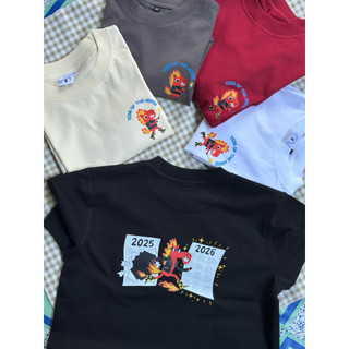 Áo thun Unisex nam nữ form rộng Tết 2026 in hình Ngựa vui nhộn phong cách Rock Star chất Cotton Premium 250gsm sợi đôi