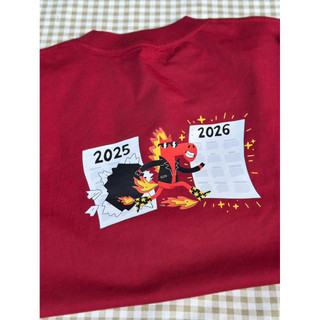 Áo thun Unisex nam nữ form rộng Tết 2026 in hình Ngựa vui nhộn phong cách Rock Star chất Cotton Premium 250gsm sợi đôi