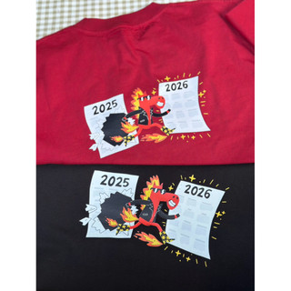 Áo thun Unisex nam nữ form rộng Tết 2026 in hình Ngựa vui nhộn phong cách Rock Star chất Cotton Premium 250gsm sợi đôi