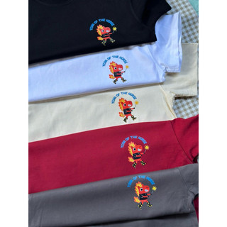 Áo thun BABYTEE NỮ Tết 2026 in hình ngựa vui nhộn phong cách Rock star chất Cotton Premium 250gsm in 2 mặt