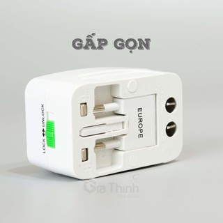 [Hỏa tốc] Ổ cắm du lịch thông Minh OMINSU P23T chân cắm đa năng gấp gọn - Senvangvn