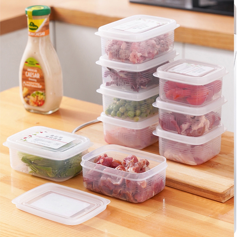 Set 11 hộp đựng thực phẩm trữ đông dùng cho lò vi sóng -20 đến 140 độ, hộp đựng thức ăn 1400 ml 1000ml 900ml