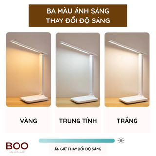Đèn học để bàn cảm ứng tích điện Đèn học chống cận 3 chế độ ánh sáng bảo vệ mắt