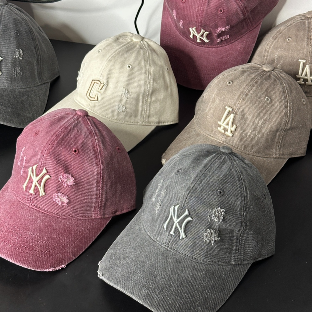 [CHÍNH HÃNG] NÓN JEAN MLB HOẠ TIẾT RÁCH NHẸ 2025 FORM MỀM UNISEX NOTAG ...