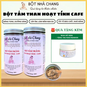 Bột Tắm Trắng Than hoạt tính cafe sáng da-BỘT Ủ TRẮNG HANDMADE-Tẩy Tế Bào Chết, Nhả Nắng
