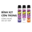 RAID Bình xịt côn trùng Hương Cam Chanh, Không mùi,Lavender 520ml