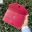 Ví Đựng Giấy Tờ Đăng Kiểm Xe Ô Tô Mẫu 02 Màu Đỏ - VDK-DB02-RED