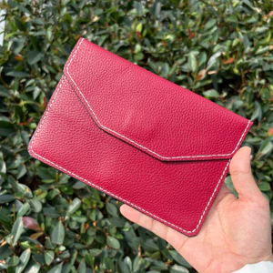 Ví Đựng Giấy Tờ Đăng Kiểm Xe Ô Tô Mẫu 02 Màu Đỏ - VDK-DB02-RED