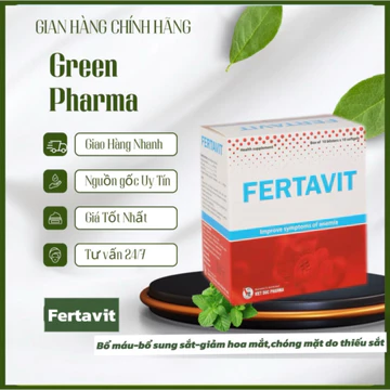 Viên uống Fertavit bổ sung sắt, hỗ trợ bổ máu,hộp 100 viên