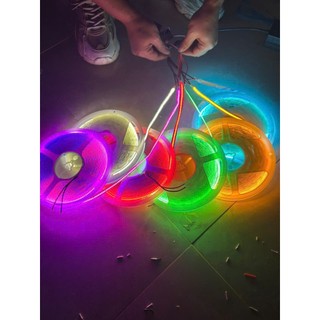 Cuộn dây led Cob 5m 10m siêu sáng led dán 12v, 24v trang trí chống nước dùng cho ô tô và xe tải