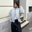 Áo Khoác Jacket Dạ GODMOTHER Dáng Lửng Cổ Trụ Form Rộng Phong Cách Đường Phố Năng Động Menswear