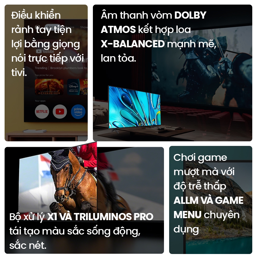 Tivi Sony BRAVIA 3 K-55S30 55 inch Ultra HD 4K loa X-Balanced âm thanh vòm sống động | BigBuy360 - bigbuy360.vn