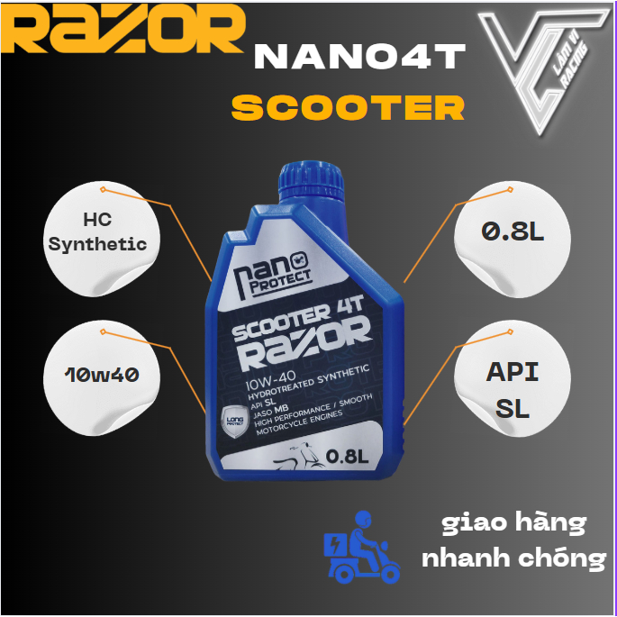 Nhớt RAZOR NANO GA 10w40 dành cho xe tay ga | Shopee Việt Nam