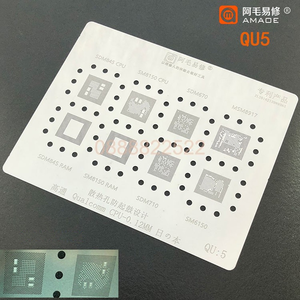 Vỉ tạo chân IC/CPU AMAOE QU3-QU8