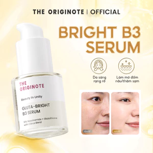 Serum trắng da The Originote dưỡng trắng da mặt dưỡng ẩm da mặt với Niacinamide và glutathione tinh chất 20ml