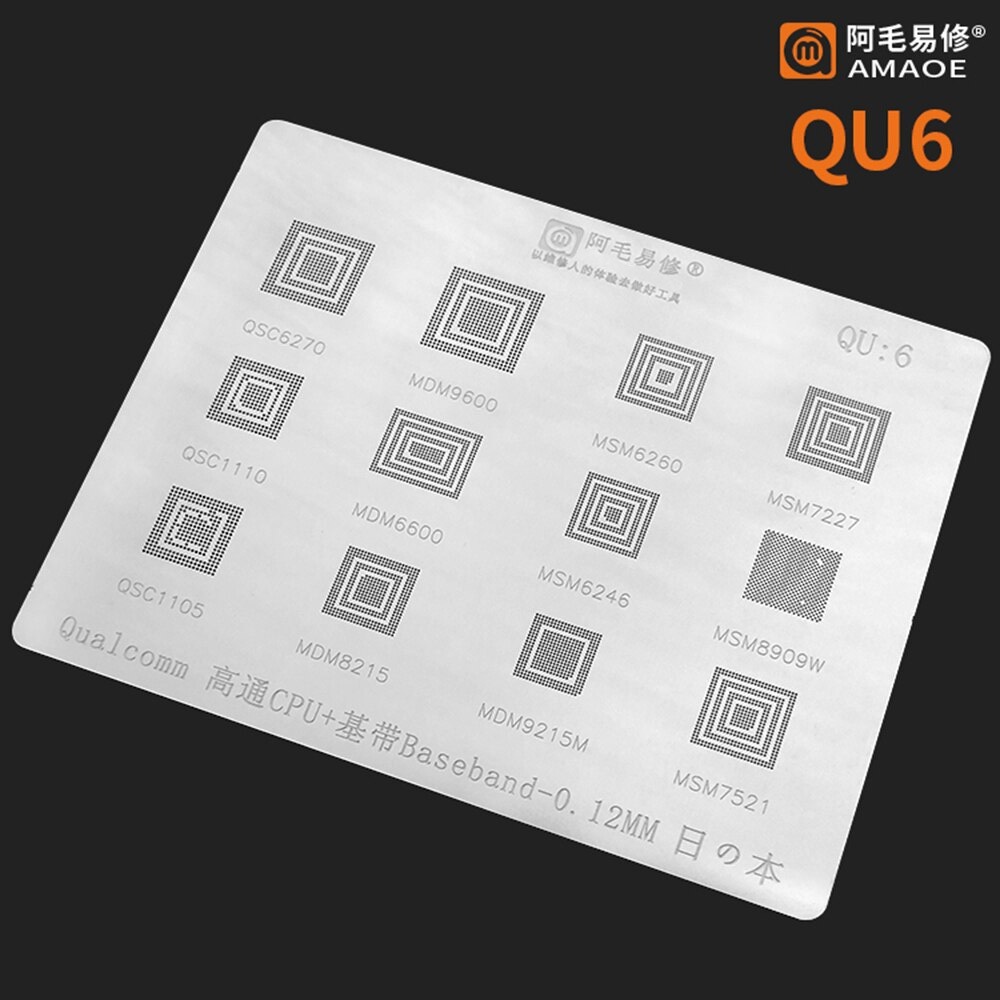 Vỉ tạo chân IC/CPU AMAOE QU3-QU8