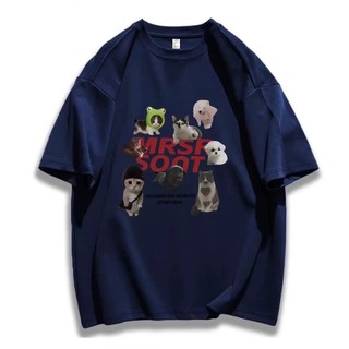 Áo thun phông nữ nam unisex form rộng in hình CHÓ VÀ MÈO chất liệu cotton khô
