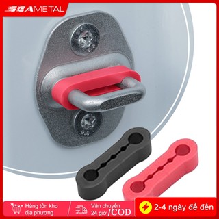 SEAMETAL 4 Miếng Lót Giảm Chấn Cửa Ô Tô Silicon Chống Rung Im Lặng Giảm Chấn Đệm Khóa